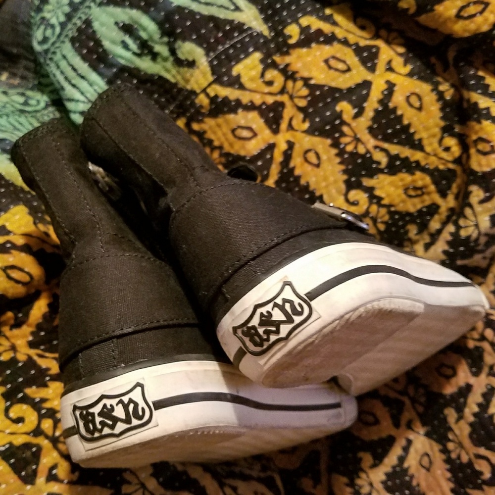 ASH Virgin Bis High Top Canvas Buckle Up Sneakers